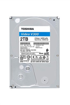 Toshiba V300 2TB 3.5" Surveillance HDD - HDWU120UZSVA