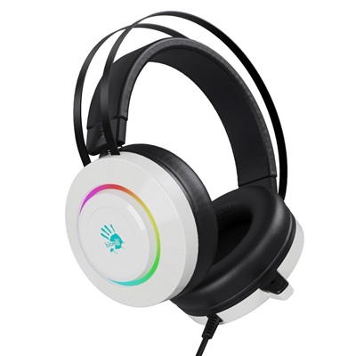 A4tech Bloody G521 White RGB Virtual 7.1 Surround Sound Gaming Headphone