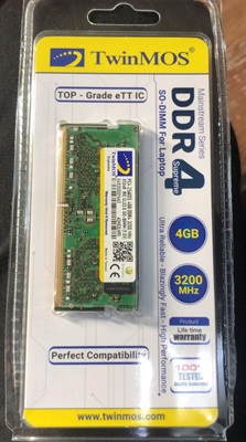 TwinMOS 4GB DDR4 3200MHz SO-DIMM Ram