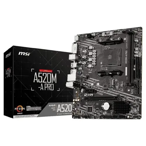 MSI PRO A520M-A Micro-ATX Motherboard