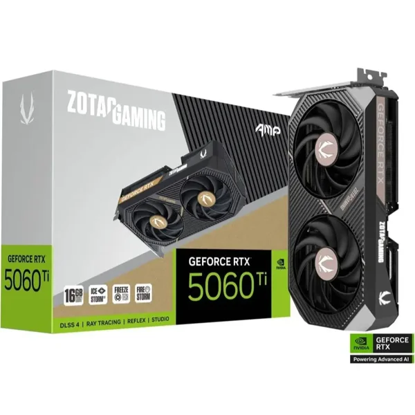 ZOTAC Gaming GeForce RTX 5060 Ti AMP 16GB GDDR7 Graphics Card