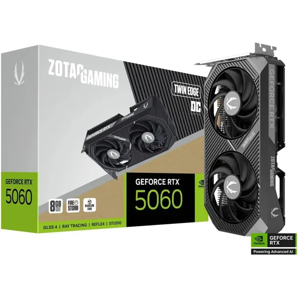 ZOTAC GeForce RTX 5060 Twin Edge 8GB GDDR7 Graphics Card