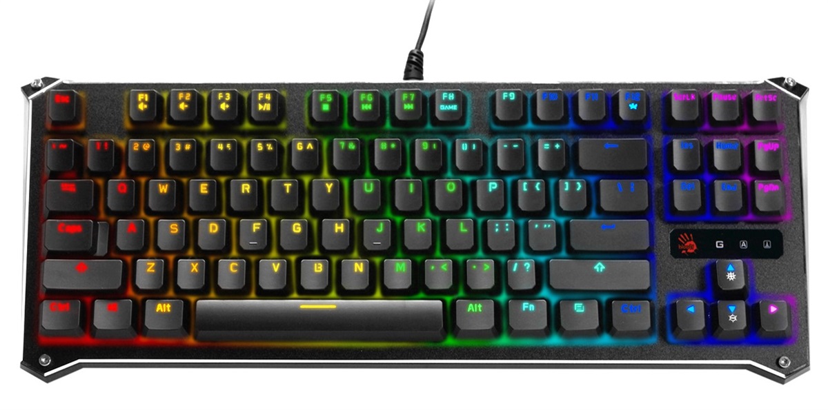 A4tech Bloody B930 RGB Optical-Mechanical TenKeyLess LK Libra Gaming Keyboard (Orange Switch)