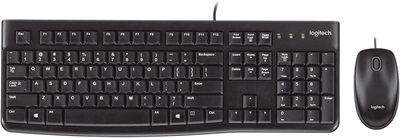 Logitech Desktop MK120 Wired Keyboard and Mouse Combo