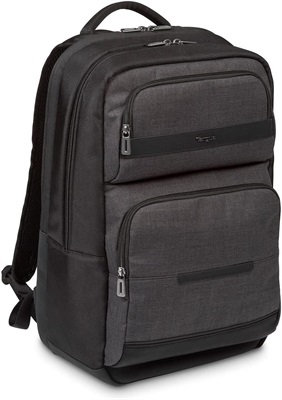 Targus CitySmart 12.5 13 13.3 14 15 15.6" Advanced Laptop Backpack - Black/Grey