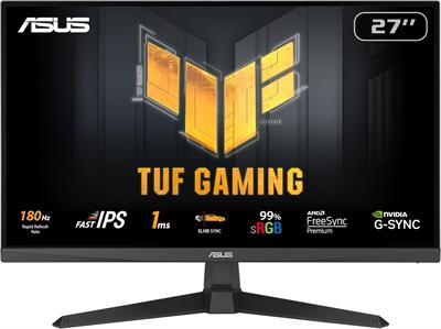 Asus TUF Gaming VG279Q3A Gaming Monitor – 27-inch Full HD(1920x1080), 180Hz, Fast IPS, ELMB Sync, 1ms