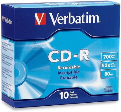 Verbatim CD-R 700MB 52x Branded 10pc / Pack