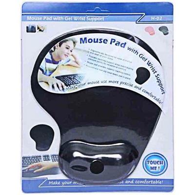 Mouse pad with gel wrist support