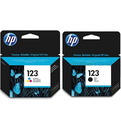HP 123 Black and Color Ink Cartridge Set