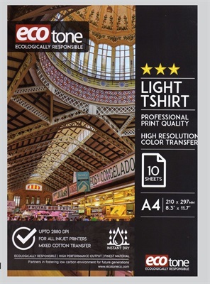 Ecotone Light T Shirt Transfer Paper A4