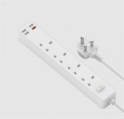 WIWU U02 Power Strip PD 20W Fast Charging Desktop Charging Station with USB A and USB C Ports