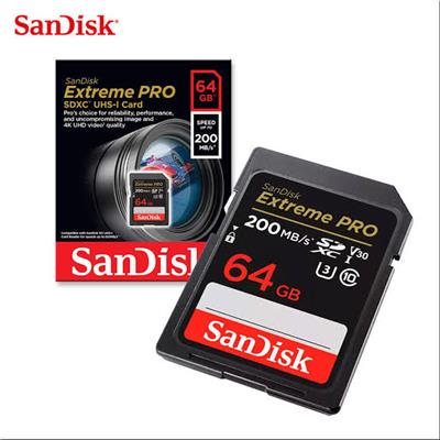 Sandisk 64GB 200MBPS Extreme Pro Memory Card Original