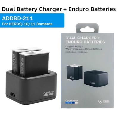 GoPro Dual Battery Charger With Two Enduro Batteries

