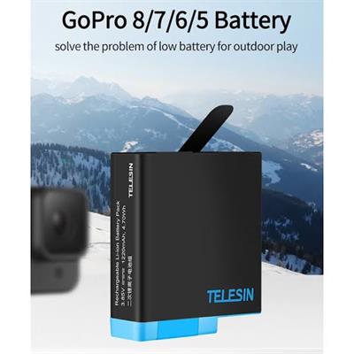 Telesin Go Pro Hero 5/6/7/8 Battery 