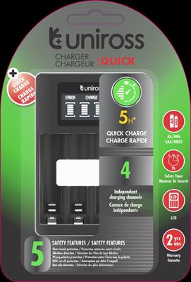 Uniross Quick LCD Charger for AA / AAA