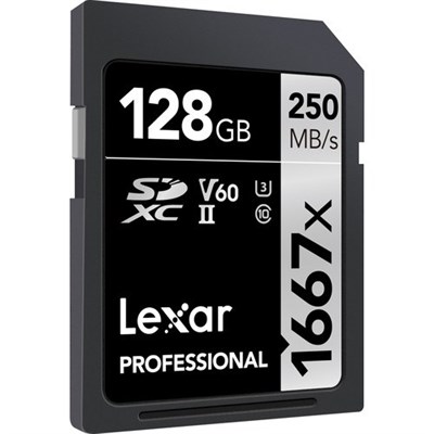 Lexar 128GB 250MBPS UHS II Professional Memory Card 