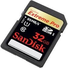Sandisk Extreme pro 32GB 95mpbs
