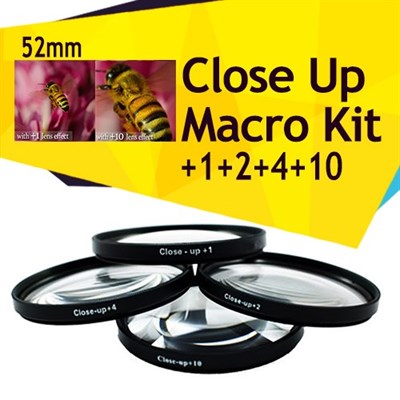 52MM Macro Close Up Filters +1 +2 +4 +10