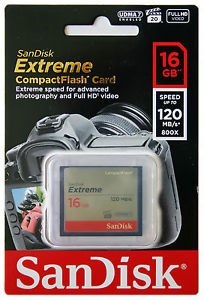 Sandisk Extreme 16GB  800x 120MBPS