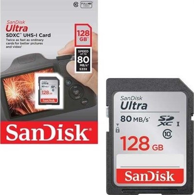 Sandisk 128GB 80MBPS SD Memory Card Original