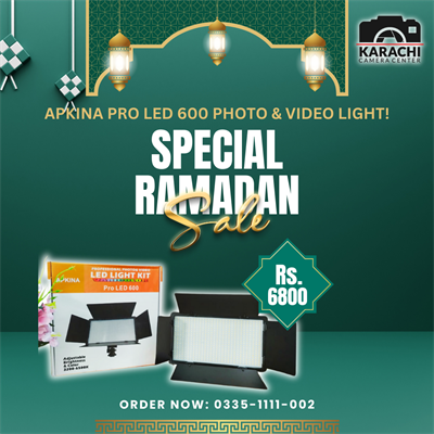 Apkina Pro LED 600 Photo & Video Light!
