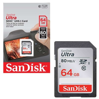 Sandisk 64GB 80MBPS SD Memory Card Original