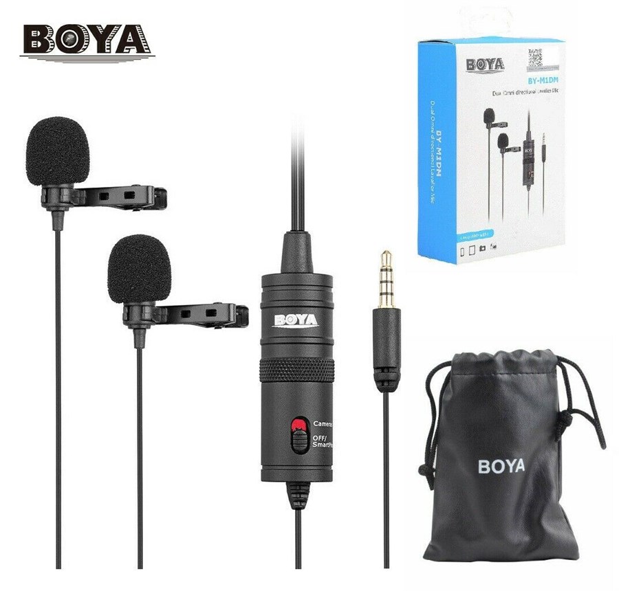 Boya BY-M1DM Dual Collar Microphone