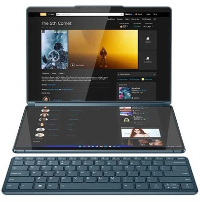 Lenovo Yoga Book 9 - 13th Gen Core i7 1355U Processor 16GB 1TB SSD Intel Iris Xe GC 13.3" 2.8K 1800p OLED Dolby Vision Multi Touch Dual Display Bowers & Wilkins Audio W11 (Tidal Teal, Lenovo Pen, 2 Years Official Warranty)