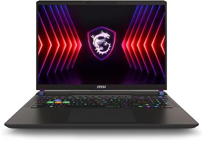 MSI Vector 16 HX Gaming Laptop 14th Gen Core i9-14900HX, 32GB DDR5, 1TB SSD, NVIDIA RTX 4070 8GB Graphics, RGB Keyboard, 16" QHD+ IPS 240Hz, Windows 11 Pro - Black