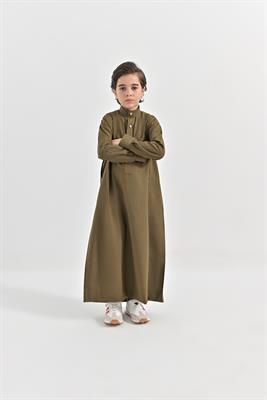 KIDS SAUDI FORMAL Occasional Wear THOBE Gold Brown