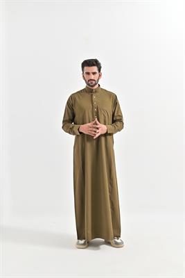 SAUDI FORMAL Occasional Wear THOBE Gold Brown