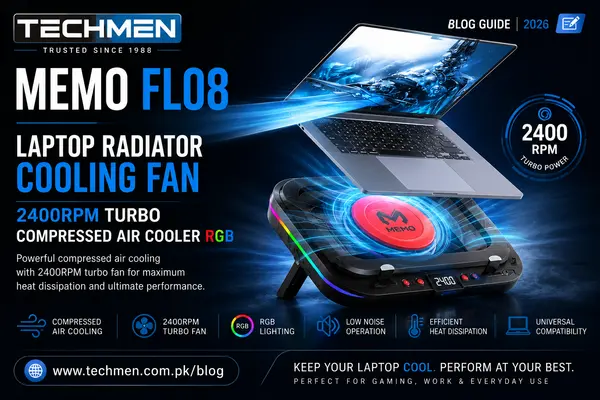 Memo FL08 Laptop Cooling Fan — Why Your Laptop Needs One This Summer