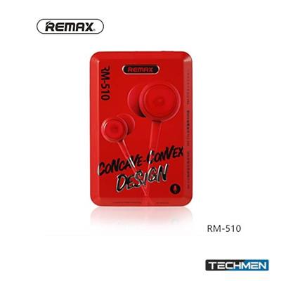 REMAX RM-510 Red Edition Earphone: 3.5mm Jack, Premium Sound, Tin Box Packaging