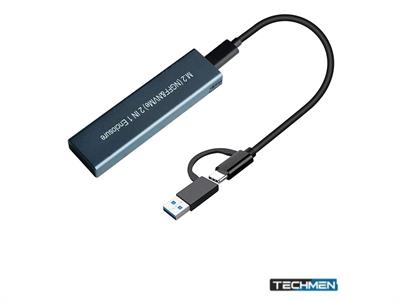 HAWK USB 3.1 to NVMe SSD Case with A-C to C Cable