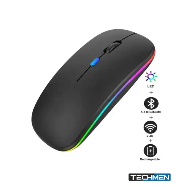 Hawk HK01 Bluetooth Dual-Mode Rechargeable RGB Silent Click Mouse