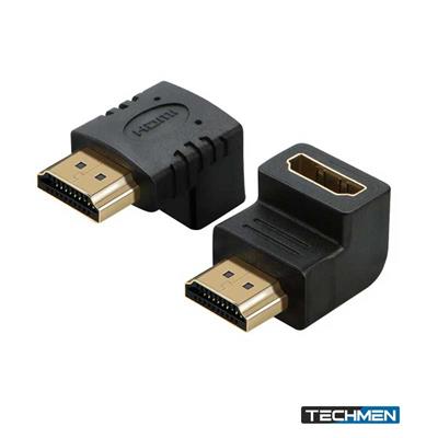 L-Shaped HDMI Female to HDMI Male Adapter