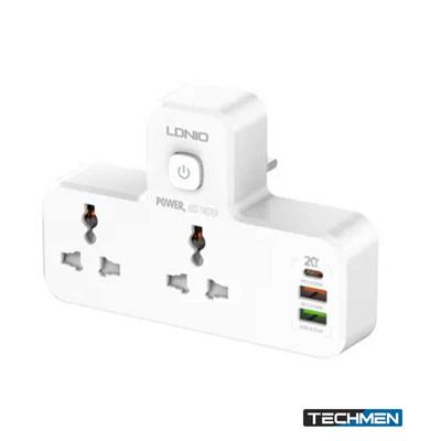 LDNIO SC2311 2 AC Outlets Portable Extension Power Socket