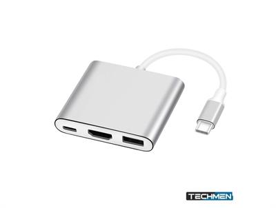 USB 3.1 Type C to HDMI, USB 3.0, and Type C 3.1 OTG Adapter