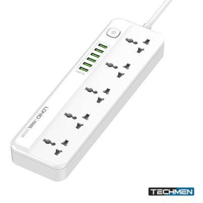 LDNIO SC5614 Fast Charging Power Strip – 5 Universal Outlets, 6 USB Ports, 2M Power Cord Extension Socket