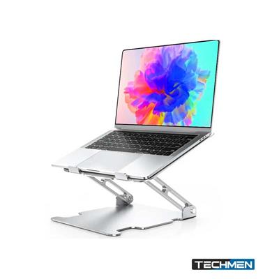 J24 Adjustable Laptop Stand with Fan Ergonimic Foldable Laptop Riser