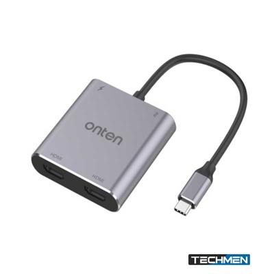 ONTEN 4 in 1 Type-C to Dual HDMI Adapter with PD 9175K