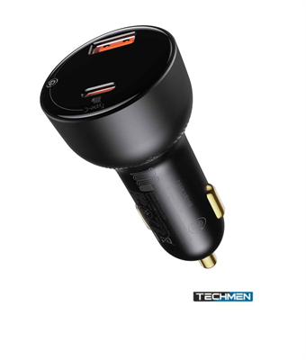 Baseus Superme Digital Display PPS Dual Quick Charger Car Charger Black