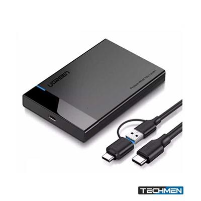 UGREEN USB 3.1 2.5" Hard Drive Enclosure 6G with USB- A to USB-C Cable + USB-C to USB-C Cable