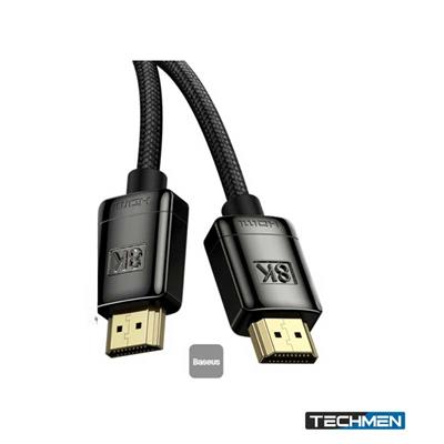 Baseus High Definition HDMI 8K to HDMI 8K Adapter  Cable(Zinc alloy) 2m Black