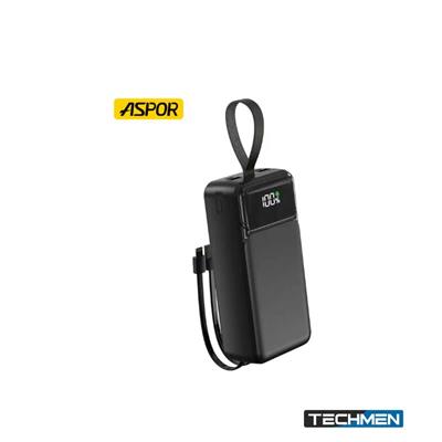 ASPOR A319 50000mAh 22.5W High-Speed Power Bank with Built-in Cable