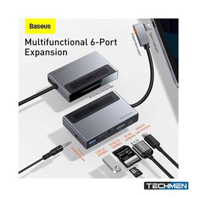 Baseus AC Multifunctional USB3.0*2+4K HDMI+SD/TF +LAN