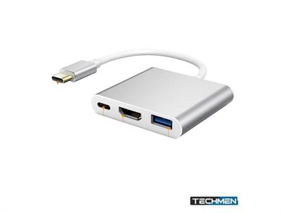 USB3.1 Type C to VGA + USB3.0 + Type C 3.1 OTG Adapter