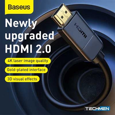 Baseus 4K HDMI TO HDMI Cable for TV Box PS5 USB HUB Ultra High Speed 4K@60Hz HD 2.0 (1M,2M,3M,5M,8M)