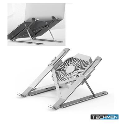 JF-054S2 Laptop Stand with Cooling Fan – Portable and Foldable, 6-Speed Adjustment