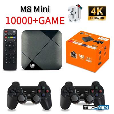 M8 Mini Game Player Android 10.0 – TV Box S905 64GB 10000 Games 4G WiFi HD 4K Wireless Controller video game